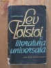 T. Motiliova - Lev Tolstoi si literatura universala