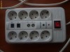 Prelungitor alimentare multimedia WELL, 3 metri, 8 prize, ignifug, cu protectie, cod: EL-TCD-830TC/PROT-W