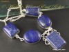 Colier cu Lapis Lazuli Natural culoare Navy Golden, 48cm, 35gr