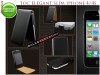 HUSA SLIM NEAGRA TOC SLIM NEGRU PIELE ECO PREMIUM IPHONE 4S IPHONE 4 - TRANSPORT GRATUIT!