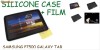 Husa neagra silicon + folie ecran  Subtire Case Cover f.Samsung Galaxy Tab 10.1 P7510 P7500