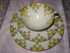 Set Bareuther Bavaria de cafea din portelan pentru 1 persoana din trei piese