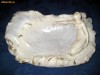Scrumiera din ceramica alba cu femeie in stil Art Noveau Scrumiera din ceramica alba cu femeie in stil Art Noveau