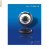 Camera web 1.3 mp, WEBCAM-MIC-1.3MP-DESKT-02BK-CHROME