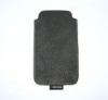 Husa Piele Telefon Mobil ( 12 x 6 ) cm Neagra