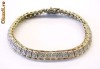 bratara argint cu aur cu 0.50 ct diamante naturale