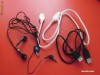 (BDG) SET 2 CABLURI USB + CASTI CU MUFA JACK