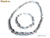 Set lant si bratara din inox 20
