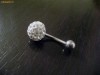 PIERCING BURIC MODEL BILA CRISTALE SWAROVSKI ALBE