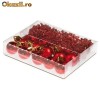 Set globuri decorative Culoare - Rosu, CX1310-05