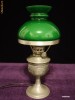 Lampa din Zinc cu Abajur din sticla Verde