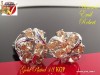 Butoni pentru camasa Luxury Knod , placati cu Aur Alb 18k, Champagne Safir  si topaze. No21