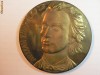 MEDALIE MIHAI EMINESCU 1889 - 1989. SCOASA IN BASARABIA CU LITERE CHIRILICE.