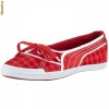 balerini Puma Crete Ballerina Dot 35018303, ORIGINALI, textil, rosu