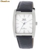 Ceas Barbat Clasic Q.Q, Curea Piele Ecologica, Afisaj Analog, Water resist