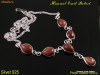 Colier din argint cu Goldstone, L=47.5cm /20.7gr. no.9355