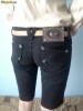 blugi/jeansi Pantaloni scurti negri dama (originali, pret reducere, noi)