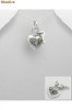 Pandantiv inima si cheie din argint cu marcasite 17-1-i23235