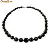 Colier cu Agat negru fatetat, Cod Produs - FGBC-00016