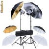 Kit Studio: 2 x Trepied + 2 x Blitz Studio + 6 x Umbrela