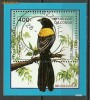 Congo - pasari 1993, colita stampilat