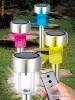 Set 4 lampi cu energie solara ce isi schimba culoarea