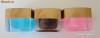 Set de 3 geluri uv colorate cu sclipici fin, albastru, maro, roz,  pentru constructie unghii false, 8 gr