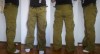 Pantaloni TOMMY HILFIGER DENIM army moderni outdoor vanatoare