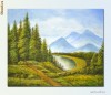 Tablou peisaj clasic (4) - ulei pe panza 60x50cm