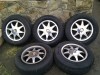 Set 5 jante aliaj 14 5x114,3 toyota, kia, nissan, honda, mitsubishi cu cauciucuri 185/70/14