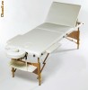 Pat masaj  - Masa pentru cosmetica - 3 sectiuni - Structura Lemn