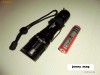 Lanterna Power Light cu Led CREE Q5 Zoom Dimmer si Acumulator de 3000 mAh (Pachet Complet)