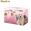 Consola Nintendo 3DS Coral Pink cu Nintendogs and Cats - Golden Retriever