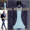 Sacou Blazer Casual Slim Bleumarin Un Nasture (XS,M)