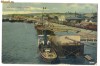 Galati - Vedere din port, tren, ilustrata circulata 1912