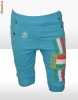 Pantaloni 3/4 Adidas , semitur, conici de trening , bumbac - editie GOLD - 60 ron