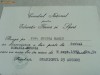 Invitatie meci fotbal ROMANIA - SUEDIA 08.09.1982 + carte vizita cu autograf original Nadia Comaneci