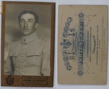 Militara ,foto pe carton ,Cernauti,sfarsit sec.19 foto