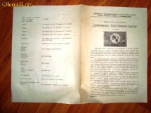 Pliant prezentare CENTENARUL TELECOMUNICATIILOR 1965 foto