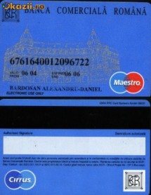 Card Maestro Banca Comerciala Romana, 2004 foto