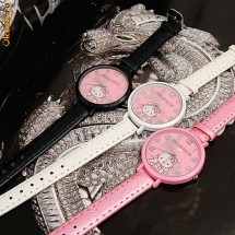 Ceas Hello Kitty K2A68 - ROZ / NEGRU / ALB - CADOU foto