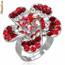 Inel fashion zirconiu marime libera - cod 318 foto