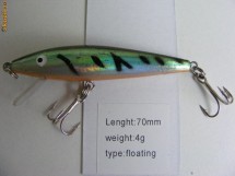 Voblere Baracuda Minnow 70mm foto