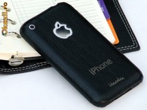 Protectie adeziva spate din piele iPhone 3GS/3G