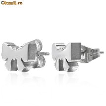 Cercei din inox - fundite - cod 141 foto