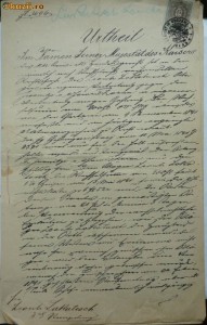 Document , Suceava , Bucovina ,1892 foto