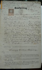 Document , Campulung , Bucovina , 1881 foto