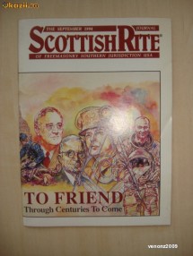 SCOTTISH RITE - THE SEPTEMBER 1994 JOURNAL OF FREEMASONRY SOUTHERN JURISDICTION USA foto