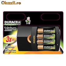 Incarcator Duracell + 2 Acumulatori AA si 2 Acumulatori AAA