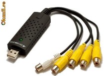 Placa de captura EasyCap - 4 canale pentru SUPRAVEGHERE